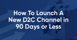 How to Launch a New D2C Channel in 90 Days or Less